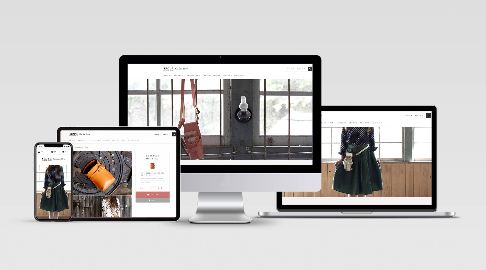 Sacra Online Store Website